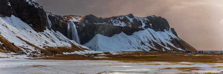Beautiful desolate panorama from Iceland