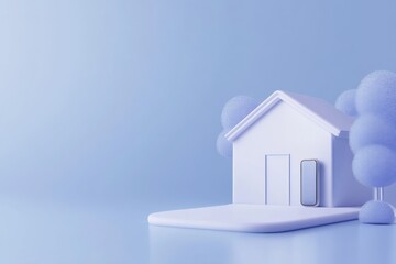 Illustration of a White House with Smart Technology