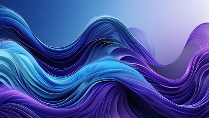 Fototapeta premium Abstract blue wave background. Generative Ai.