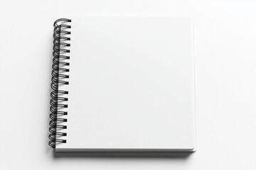 white Spiral Notebook For Mockup - Ruled Line, Digital Products, Print on Demand
