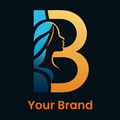 Leter B Elegant Beauty Logo vector
