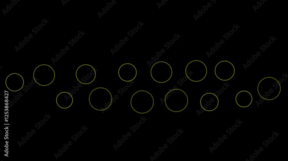 Poster ellipse animation rippling circles circle ring accent highlights elements on transparent background 