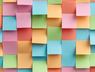 colorful adhesive notes background.