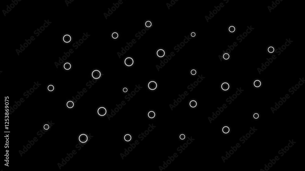 Poster rippling circles on transparent, 4k animation blast circel pop up loop animation, ellipse animation 
