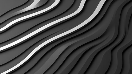 Obraz premium Abstract grey waves background