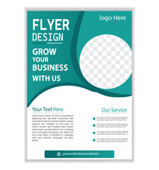 Simple medical flyer design template