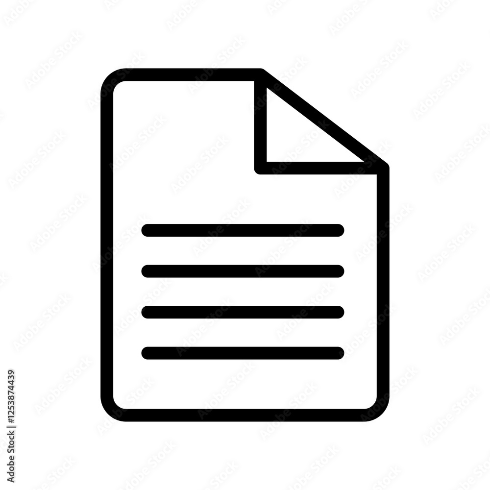 Poster file document vector icon