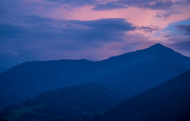 Panorama in the mountains, Austria, Alps
