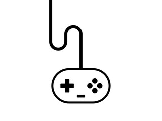 ゲームコントローラーとケーブル