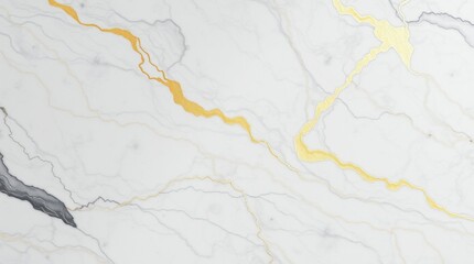 Fototapeta premium Minimalist Abstract Art with Flowing Gold and Silver Veins – Elegant Marble Texture
