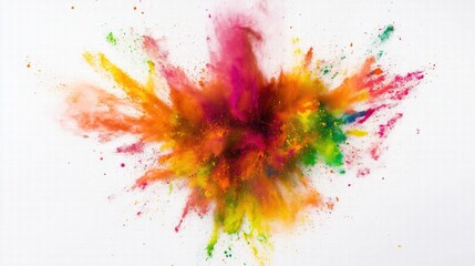 Fototapeta premium The multicolored colors of Holi