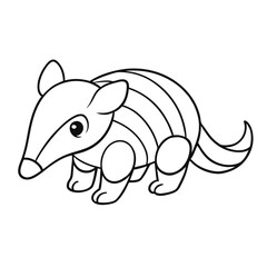 anteater sniffing coloring pages Vector illustration for coloring books 