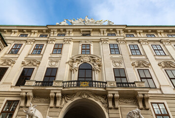 Details from exterior of Sisi museum, Vienna