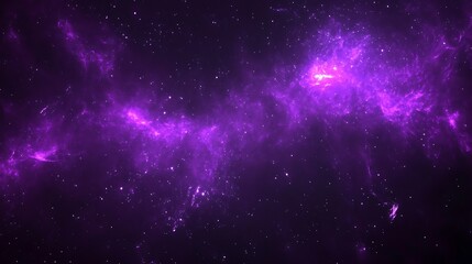 Naklejka premium Purple nebula, cosmic dust, space background (1)