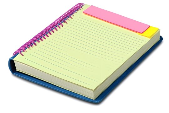 Notebook Planner with Built-in Sticky Notes
