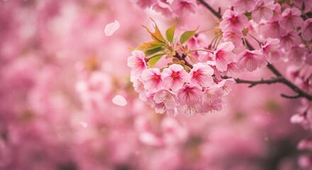 pink cherry blossom in spring