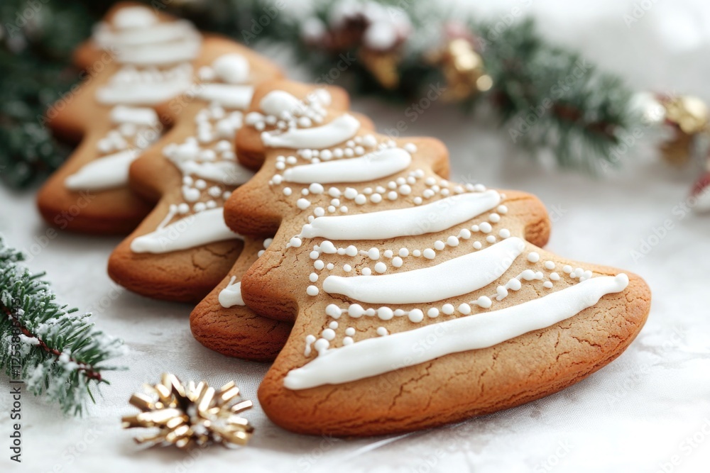 Poster close-up shot of cookies on a table