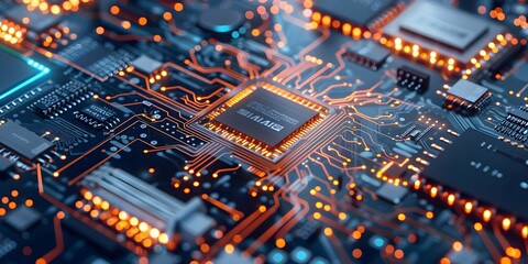 Obraz premium Exploring the Frontiers of Quantum Computing 