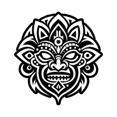 Puerto culture mask, solid style icon