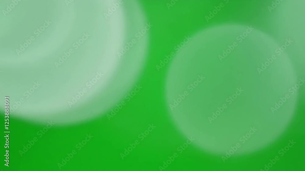 Poster slowmoving foggy circles morphing and dissipating enhancing the depth of the green setting. green sc