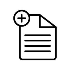 file document plus vector icon
