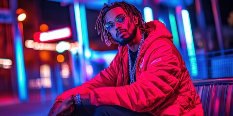 Fototapeta premium mumble rapper in the streaming era