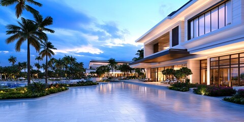 Fototapeta premium tropical resort 