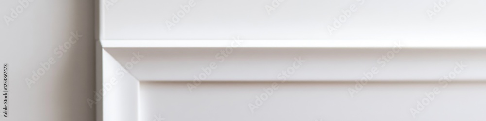 Poster a detailed view of a door handle on a white background, suitable for use in interior design or archi