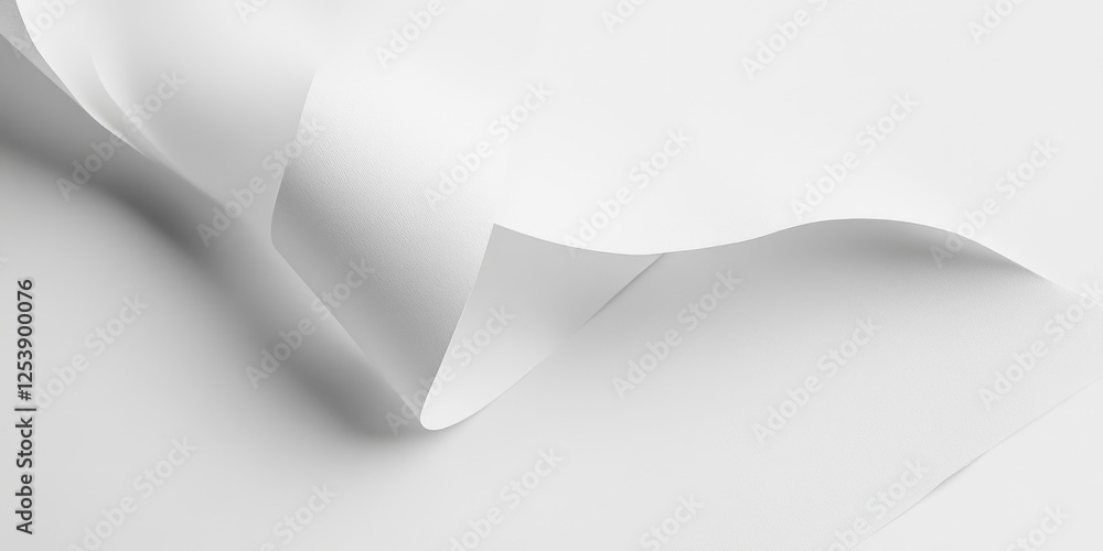 Poster a close-up shot of a sheet of paper on a table, perfect for illustrations or presentations