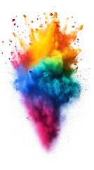 Vibrant holi powder cloud for email backgrounds