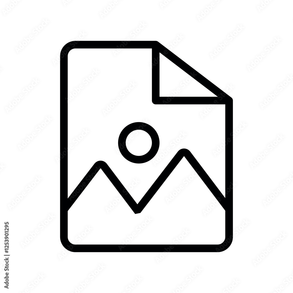Aufkleber file image vector icon