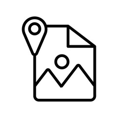 file image marker vector icon