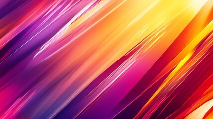 Obraz premium Abstract futuristic background with angular lines featuring vibrant orange and purple hues