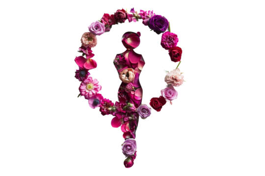 International Womens Day greeting design, highlighting the celebration of womens empowerment and accomplishments isolated on transparent background