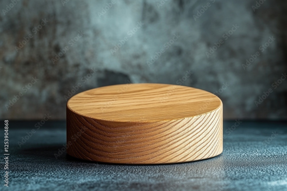 Poster a simple wooden box placed on a table