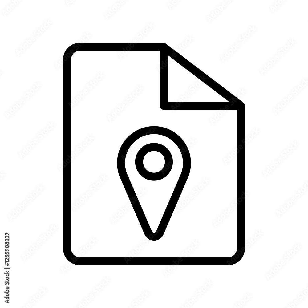 Poster file marker vector icon