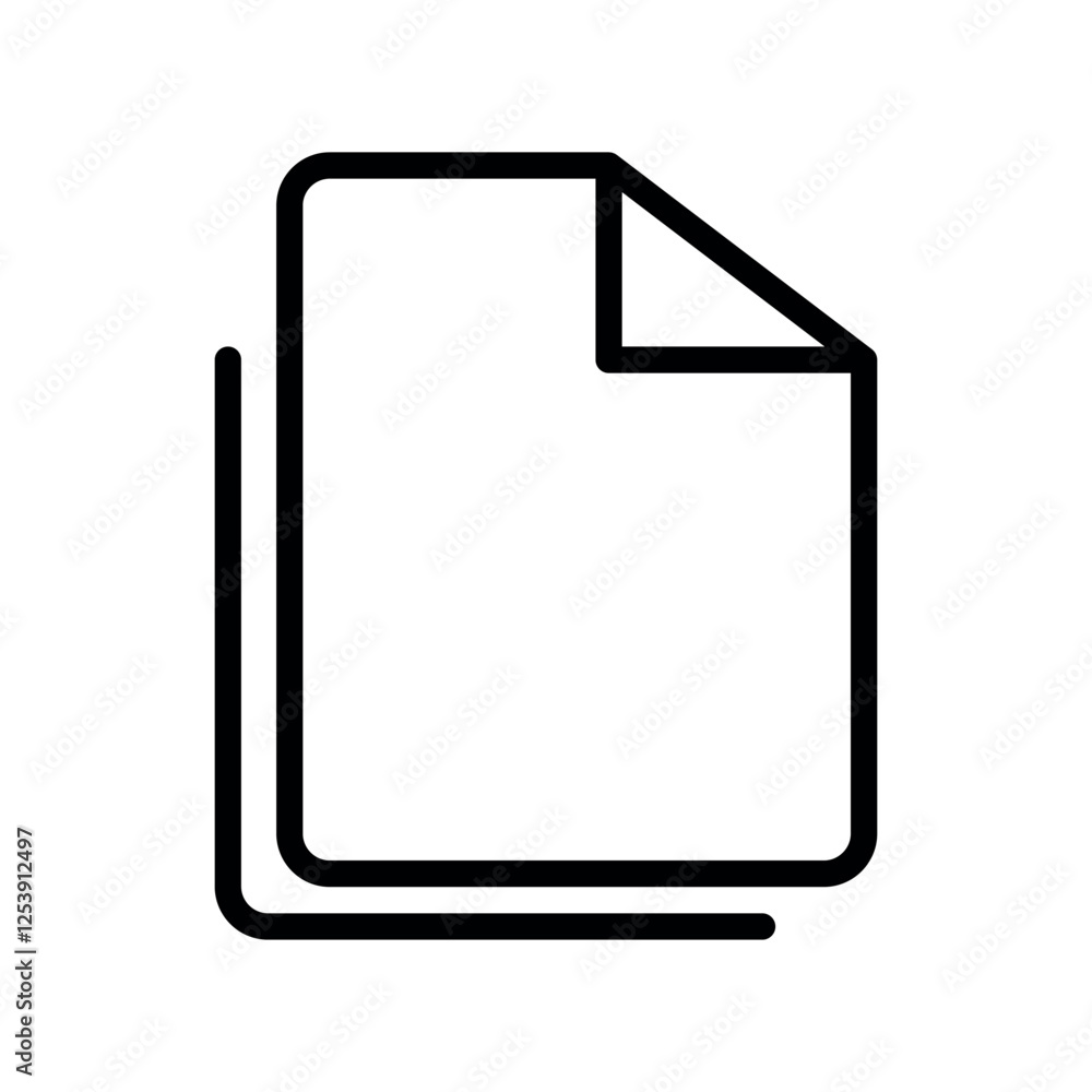 Poster file multiple vector icon
