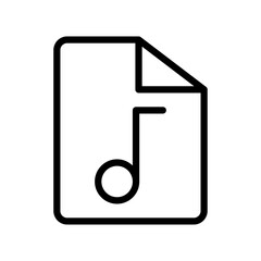 file music vector icon