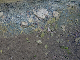 Gesteinsschichten im Muschelkalk