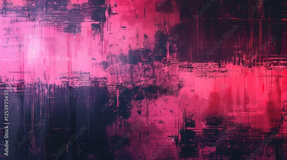 Aufkleber chalkboard with glitch effect and ambient light forms a modern, textured background with pixelated d