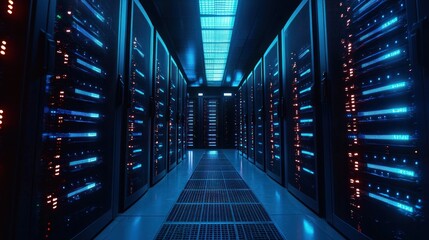 Server room data center network technology infrastructure