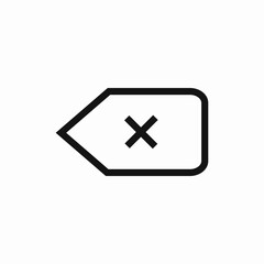 Price discount tag icon vector sign