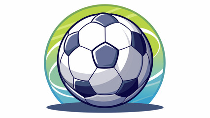 Obraz premium white with black soccer ball on a white background, classic design