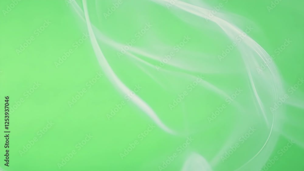 Poster delicate wisps loop and twist capturing the essence of a gentle breeze in motion. green screen chrom