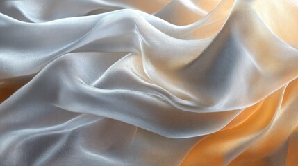 Obraz premium Smooth silk fabric with light catching folds and gradients