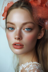 Fashion Beauty Portrait Beautiful Woman Face