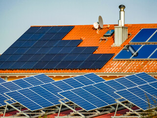Solaranlage auf einem Dach