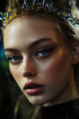 Fototapeta premium Fashion Beauty Portrait Beautiful Woman Face