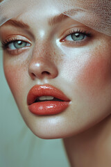 Fototapeta premium Fashion Beauty Portrait Beautiful Woman Face