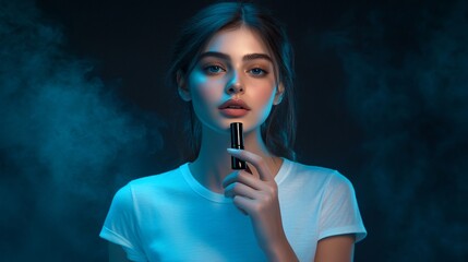 Obraz premium Professional Young Lady Working on Laptop